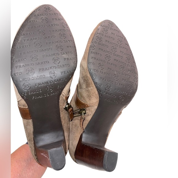 Franco Sarto - brown suede Ankle Boots - size 6.5M - EUC - Picture 5 of 6